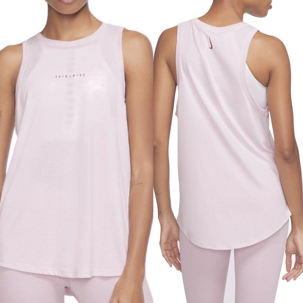 Nike The Nike Tee Pastel Pink Yoga Tank Top